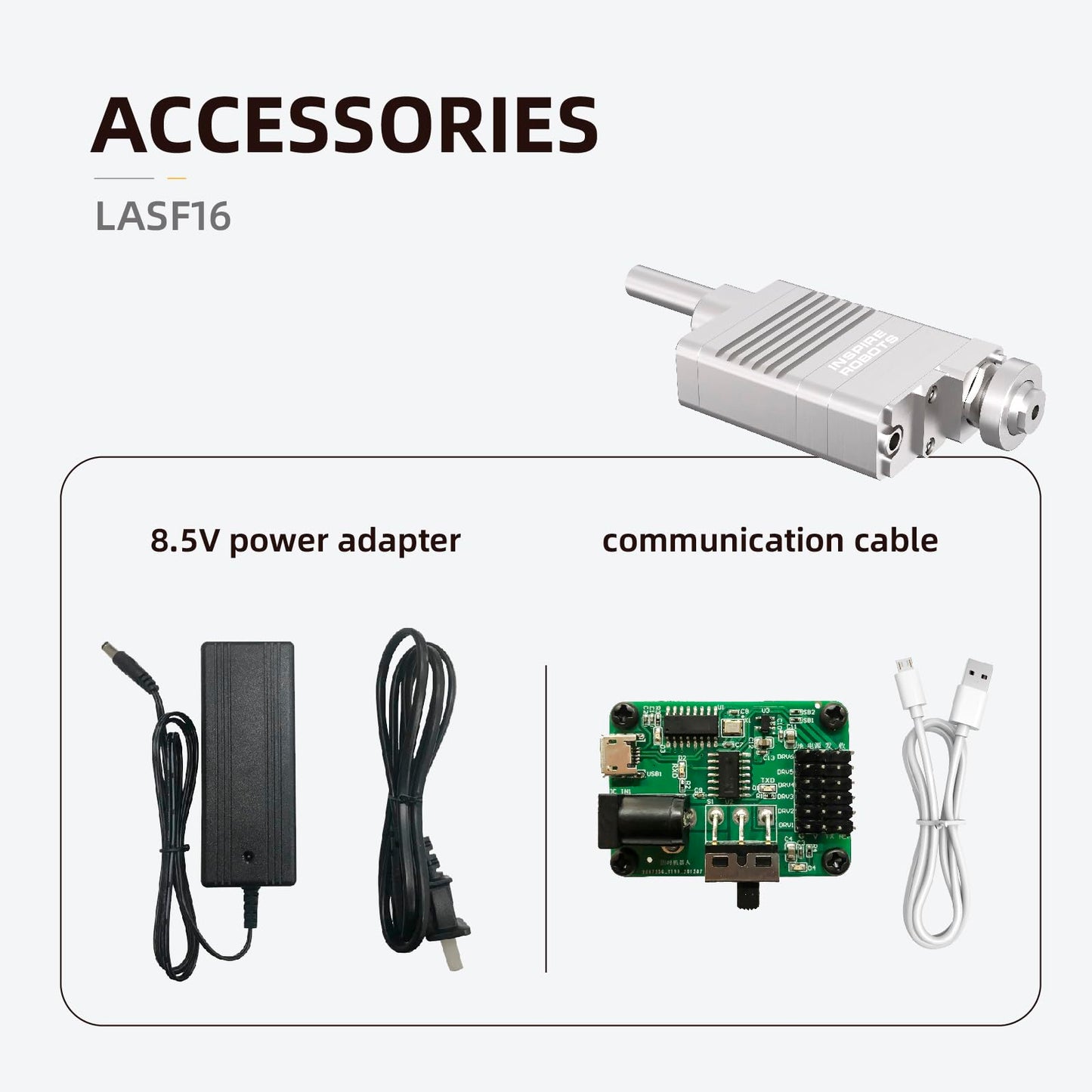 High Precision Micro Linear Servo Actuator with Force Control Sensor,Stroke 16mm,Force 12.6lbs(56N), Speed 26mm/s | for Robotics,Industrial Automation,Medical and Healthcare Equipment|LASF16-034D