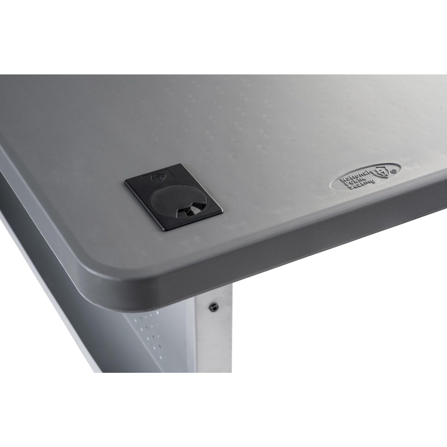 National Public Seating BPFT-2460-20 24 x 60 in. Flip-N-Store Training Table, Charcoal Slate
