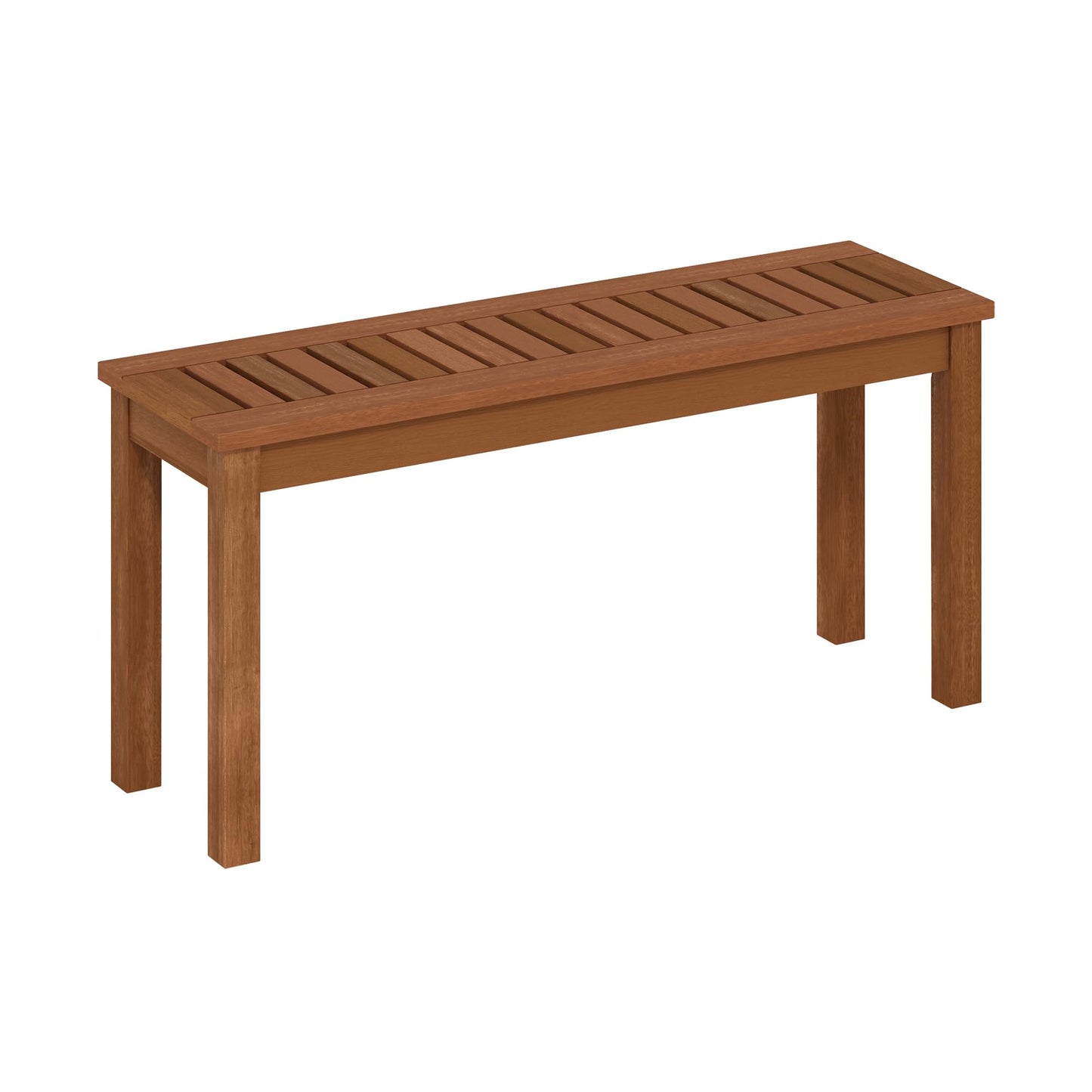 Furinno TIOMAN Outdoor Bench, Backless Garden Bench, for Patio, Deck, Garden, 12 x 39 x 19, Light Wood