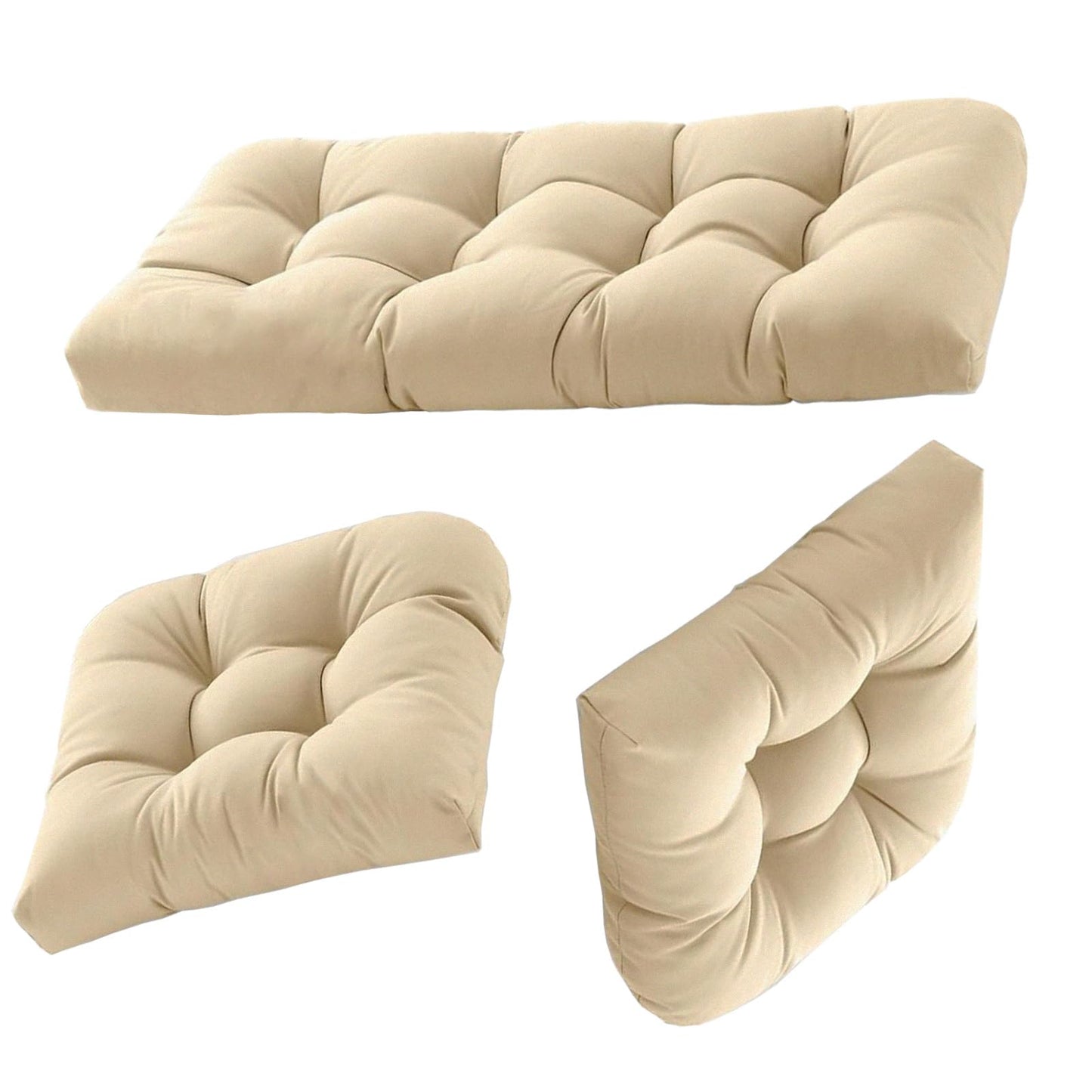Dizaolive Wicker Chair Cushions Bench Cushion for Outdoor Furniture Patio Furniture Set Bay Window Seat