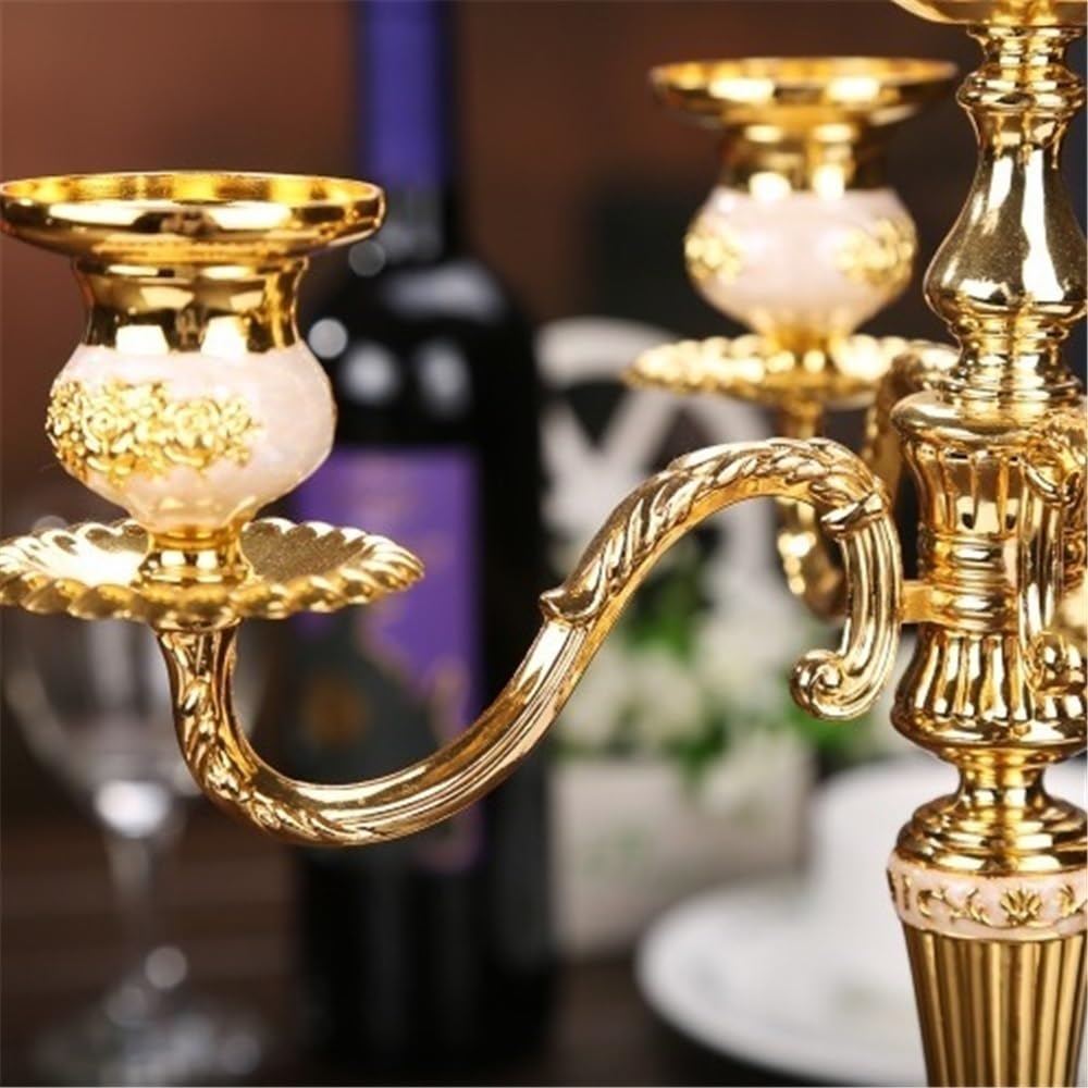 Candlestick Holders European Retro Five-Head Candle Holder Home Wedding Props Decorative Candlestick Decor