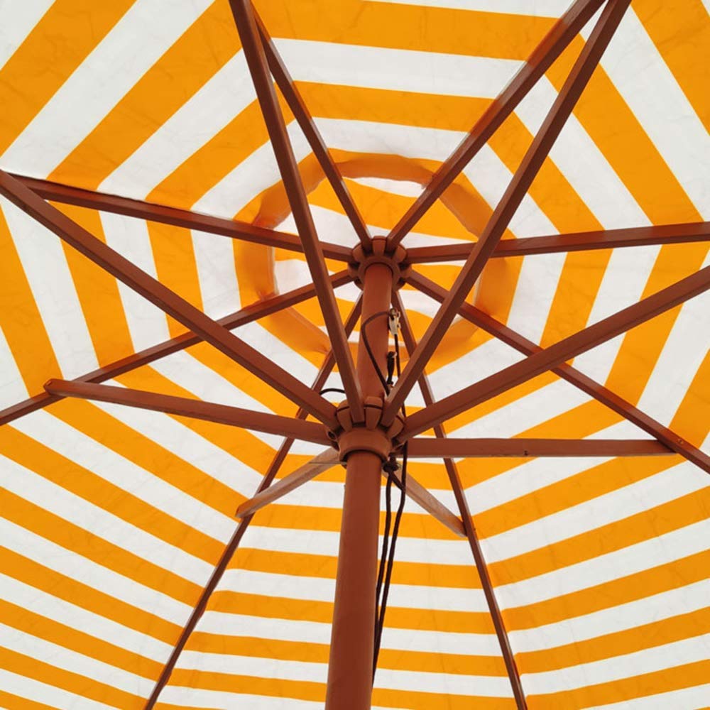 LSLYTQ 2.7M Striped Patio, Outdoor Umbrella Patio Market Table Umbrella, Solid Wooden Pole, 8 Ribs,Outdoor Sun Shade For Garden, Lawn, Deck, Backyard&Pool good