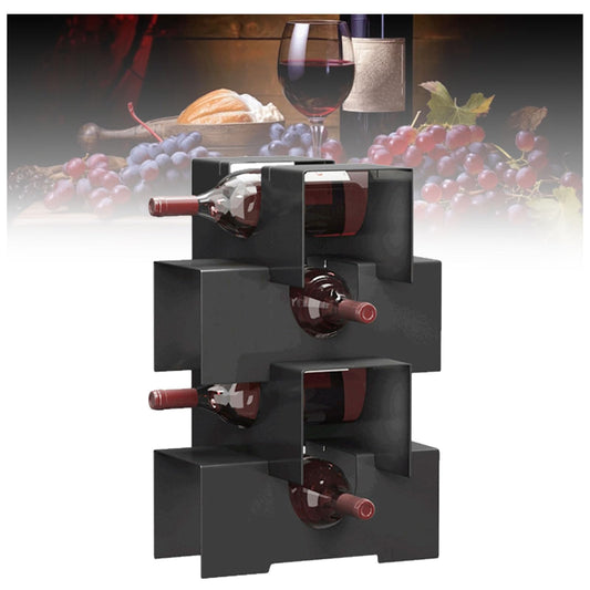 1-12-Tier Wine Racks Free Standing Mini Bar Drinks Cabinet for Home Bar Living Room Bedroom Kitchen, Stacked Wine Stand, Freestanding Creativity Modern Small Holder