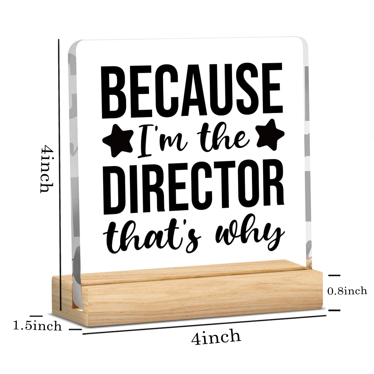 Director Gifts, Theatre Activity Director Gifts, Gifts for Director Filmmaker Day, Drama Gift Office Home Desk Shelf Decor Acrylic Sign
