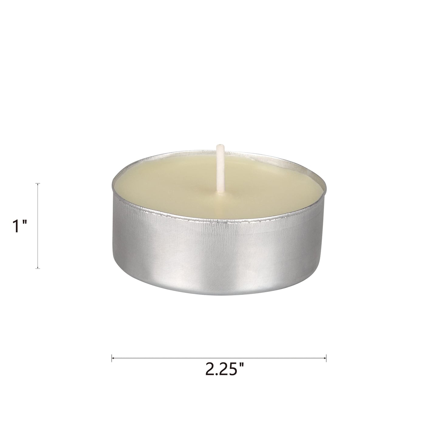 Mega Candles 4 pcs Unscented Oversize Ivory Tea Lights Candles, Pressed Wax Candle 12 Hour Burn Time, Home Décor, Wedding Receptions, Occasions, Events, Meditations, Tranquility, Spa