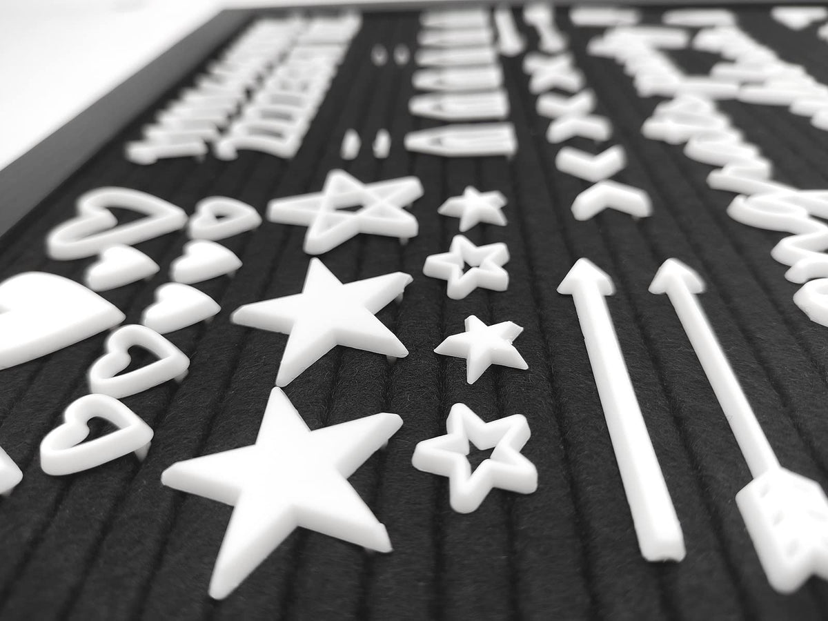G GAMIT Felt Letter Board Letters Set, Letter Sign Symbol Numbers and Cursive Week and Month Only