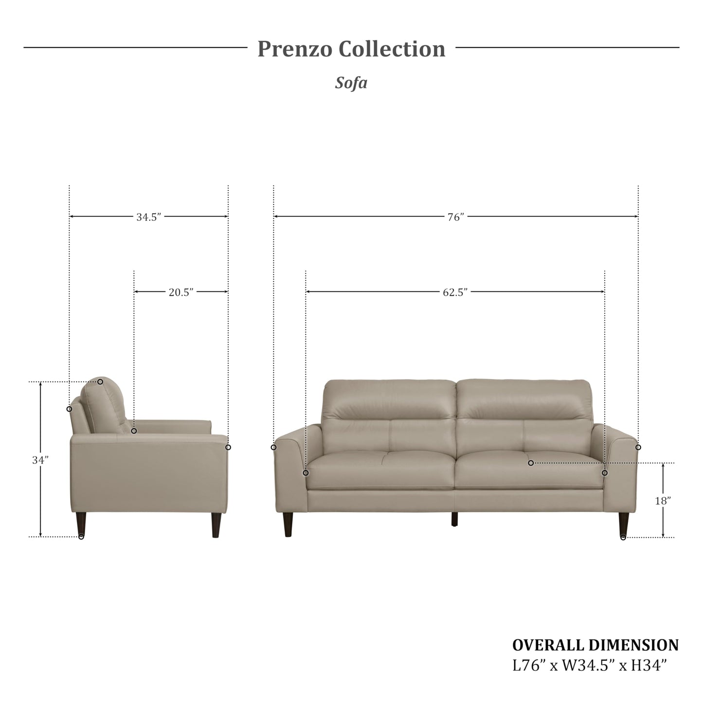 Lexicon 3 Piece Living Room Furniture Sets,Top Grain Leather Match Living Room Sofa Set, Track Arms, Solid Wood Legs, Comfy Couches Including Chair, Loveseat & Sofa, 3 Pieces, Latte