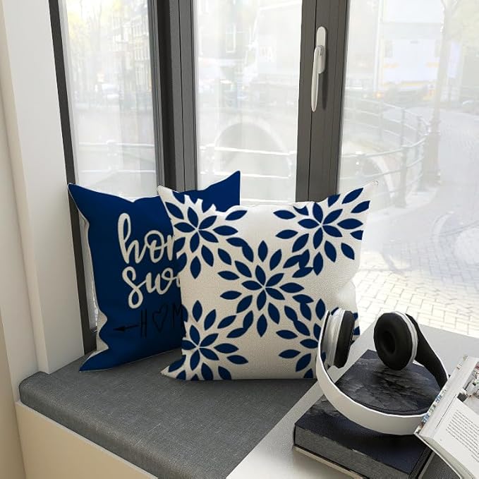 YCOLL Pillow Covers 20x20 Set of 4, Modern Sofa Throw Pillow Cover, Decorative