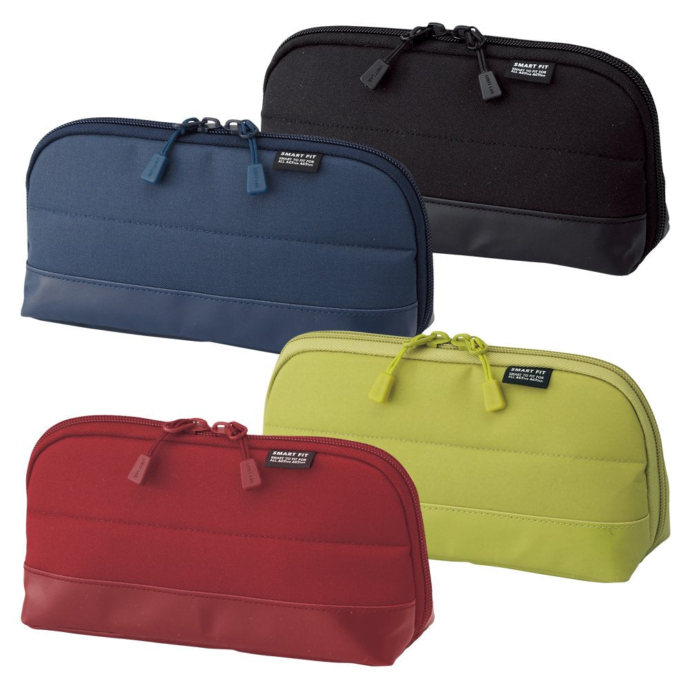 LIHIT LAB Pen Case (Pencil Case), Water & Stain Repellent, 8" x 4'', Navy (A7688-11)