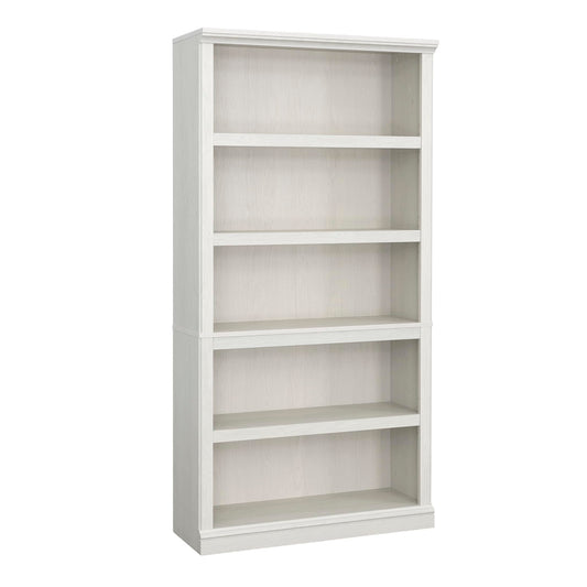 Sauder 5 Tier Book Shelf Wooden Bookcase Multipurpose Bookshelf for Home Office, Living Room, in Glacier Oak