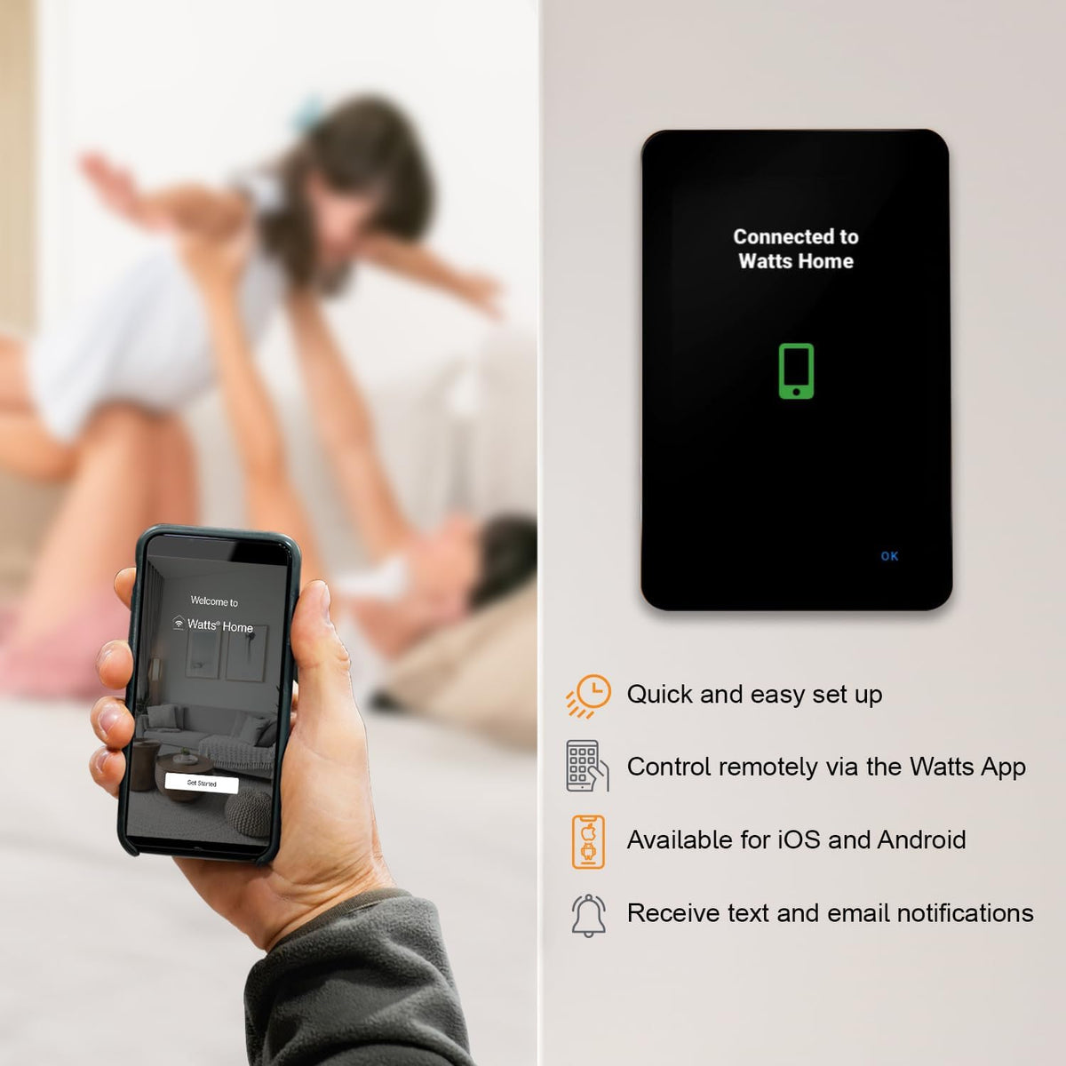 SunTouch SunStat CommandPlus Touchscreen Programmable Smart Wi-Fi Thermostat for Electric Floor Heating Systems, 4.3" Screen, Floor and Air Sensing Control, Energy Monitoring, Remote Access