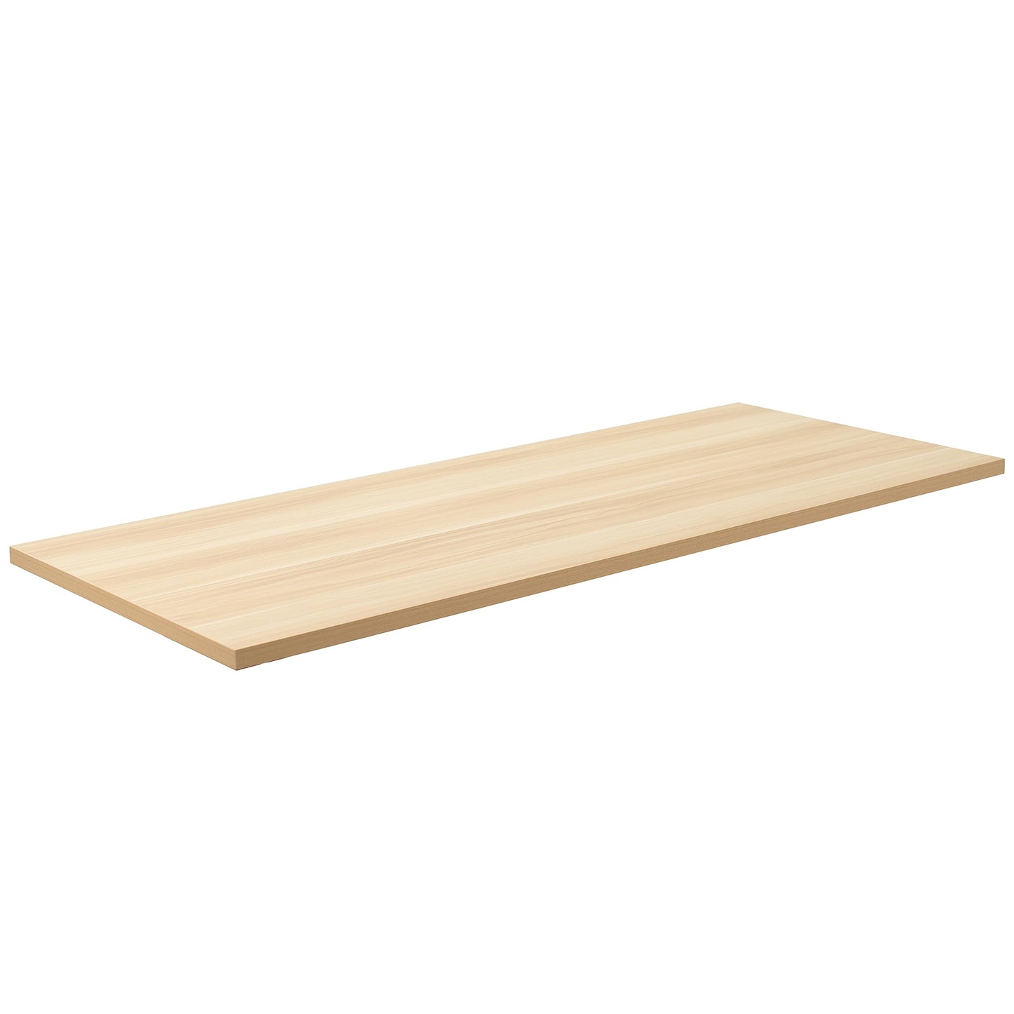 VIVO 55 x 24 inch Universal Solid One-Piece Square Corner Table Top for Standard and Sit to Stand Height Adjustable Home and Office Desk Frames, Light Wood, DESK-TOP55C-S
