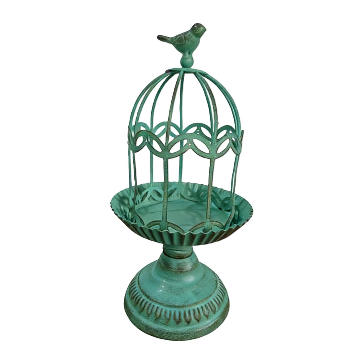 Decorative Candlestick Metal Flower Binding Birdcage Holder Desktop Ornament Home Wedding Decoration Accessories Home Gardening Accessories