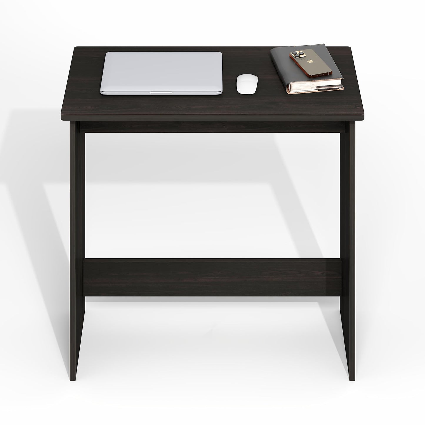 Furinno Simplistic 31-Inch Black Computer Desk, Small Office Desk, Rectangular Home Office Desk with Drawers, Gaming Desk for Home Office, Bedroom, Study Room, Black Espresso