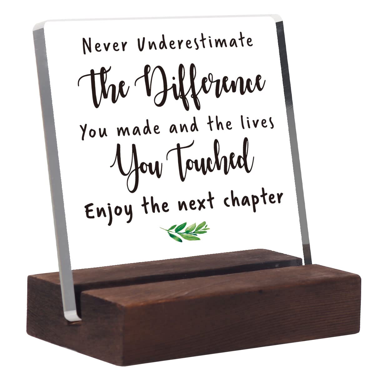 Office Gifts for Women Men Coworker Leaving Farewell New Job Retirement Gifts for Woman Employee Appreciation Gifts for Boss Leader Colleague Friends Principal Teacher Office Acrylic Desk Sign