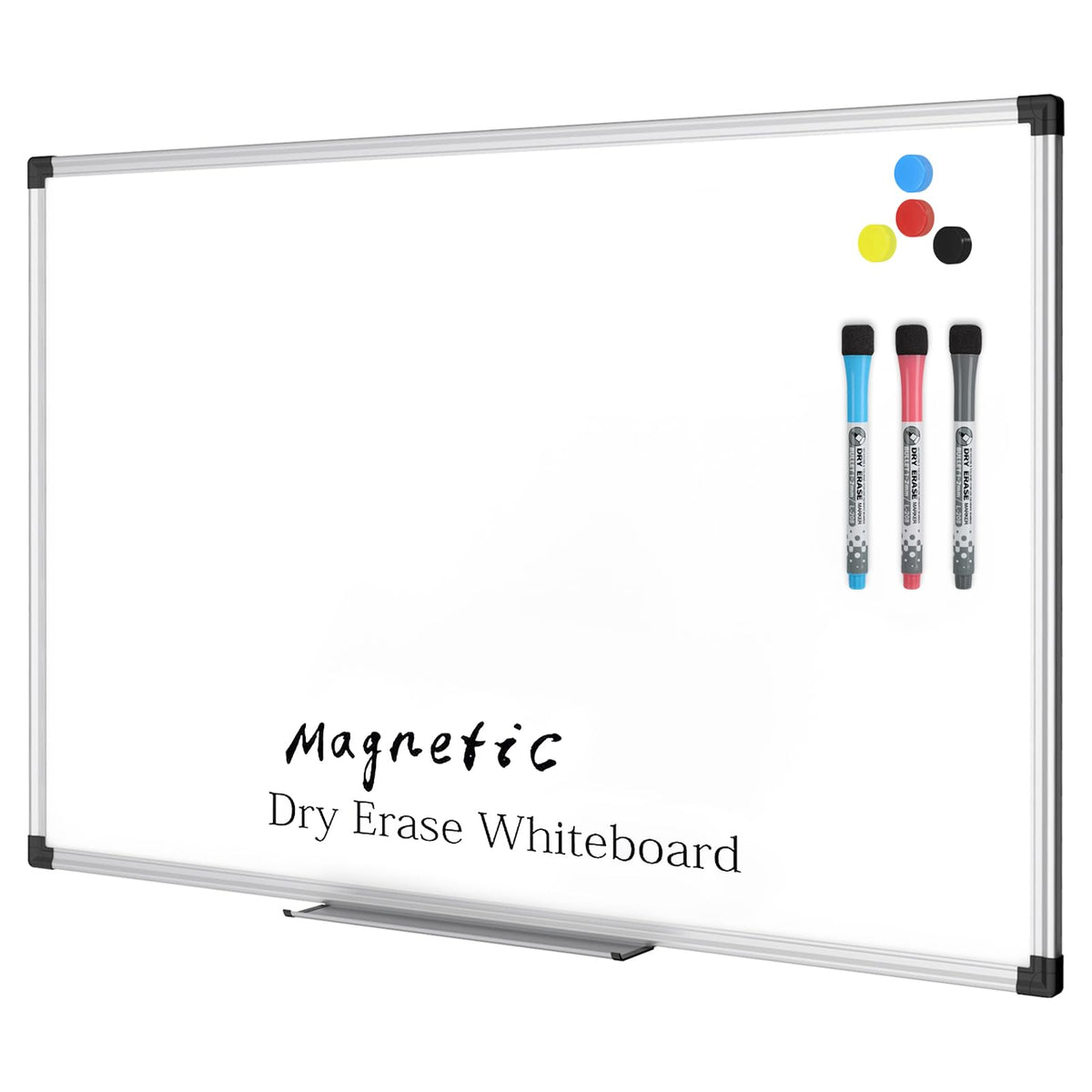 XBoard Magnetic Dry Erase Board/Whiteboard, 36 X 24 Inches Double Sided White Board, Silver Aluminium Frame