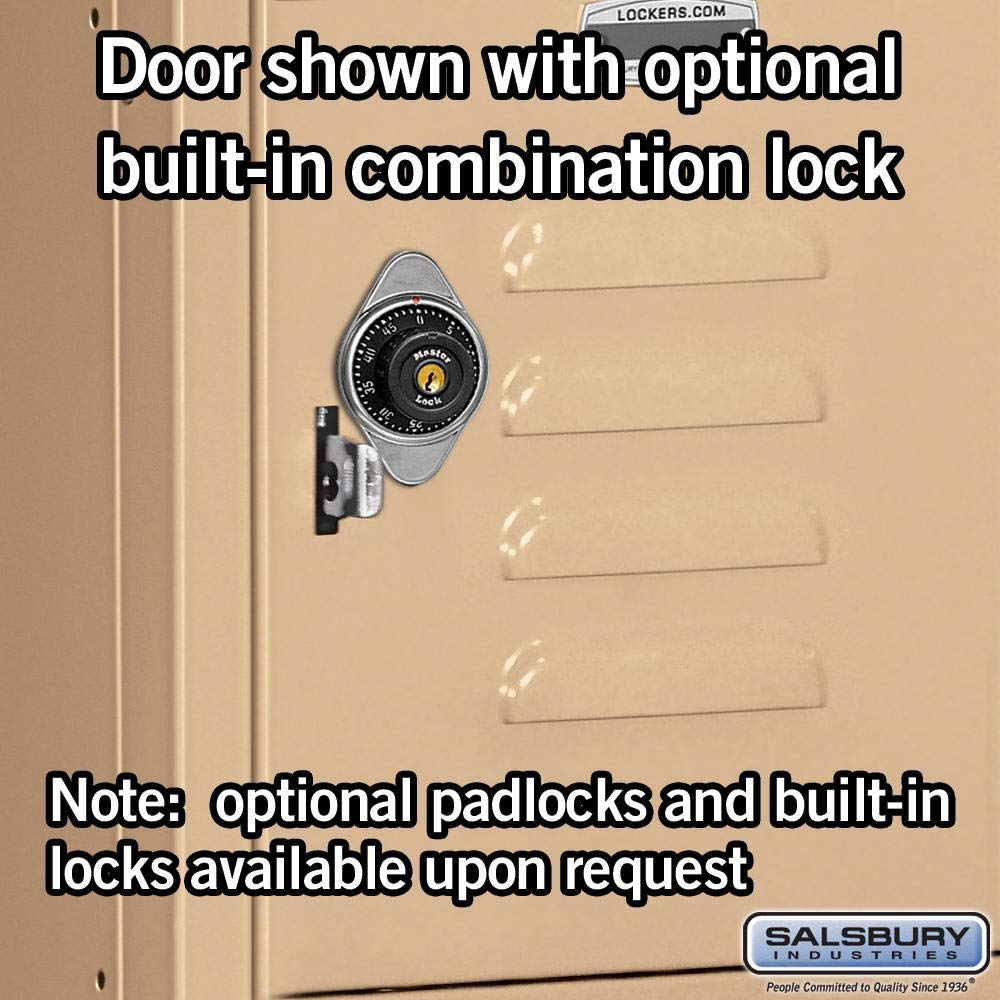 Salsbury Industries 65152TN-U Five Tier Box Style 12-Inch Wide 5-Feet High 12-Inch Deep Unassembled Standard Metal Locker, Tan Brown
