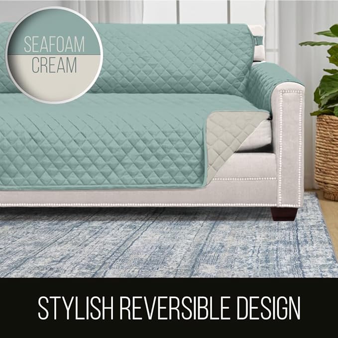 Sofa Shield® Couch Slip Covers for Dogs, Reversible Furniture Protector