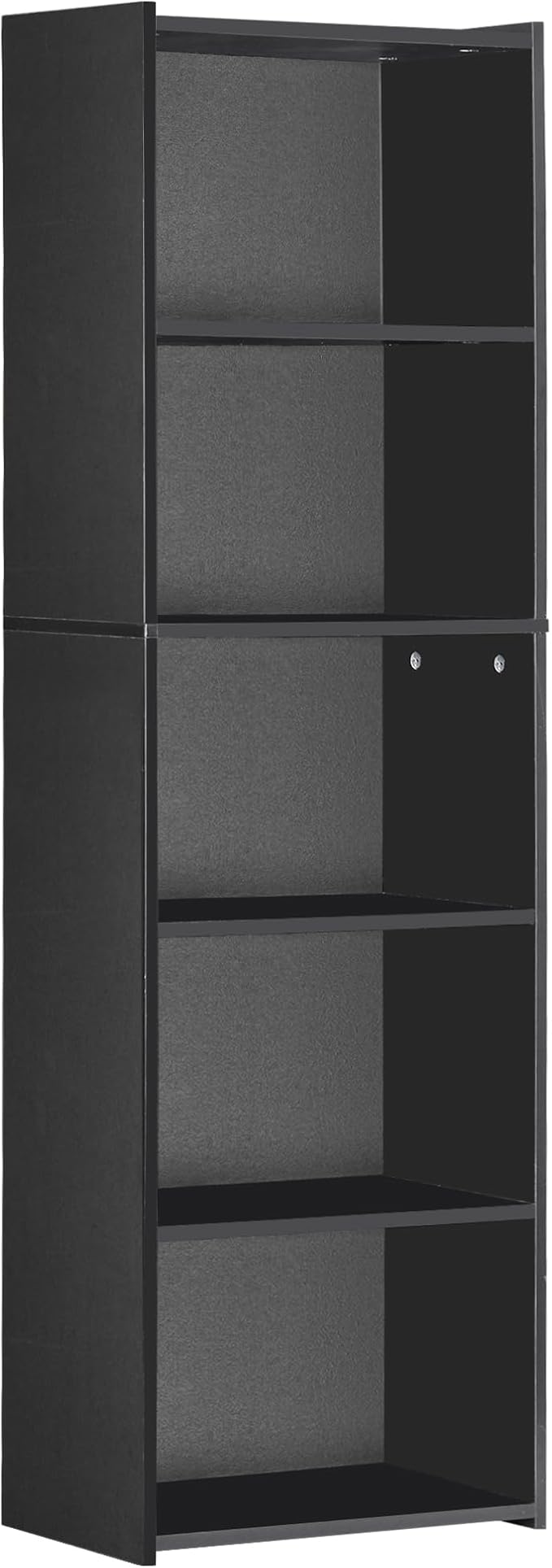5 Tier Open Bookshelf, 52 Inch Bookcase Storage Rack