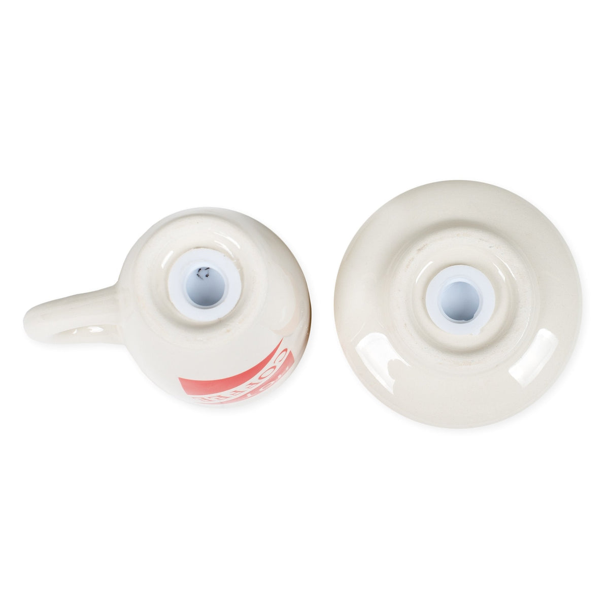 Hot Coffee and Donut Ceramic Salt and Pepper Shakers