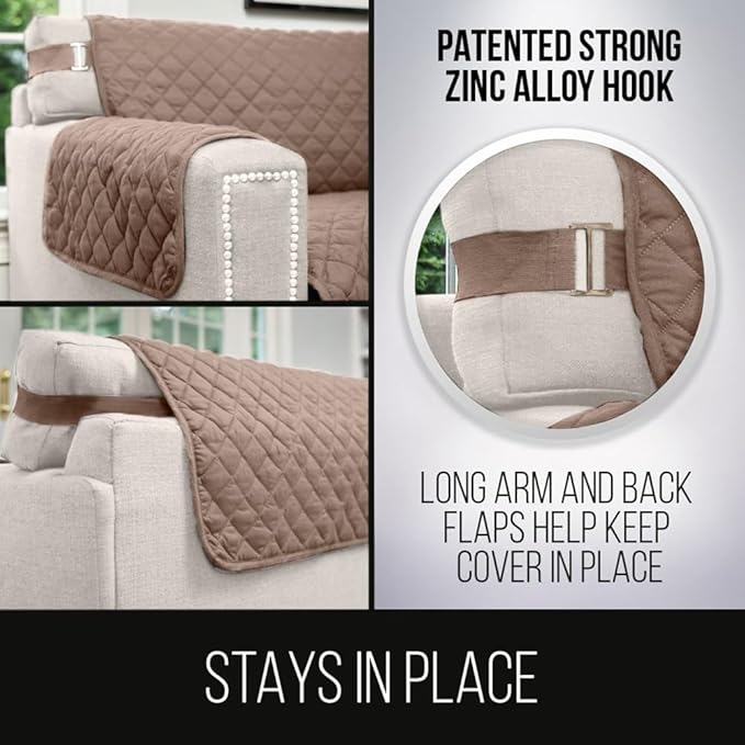 Sofa Shield® Couch Slip Covers for Dogs, Reversible Furniture Protector