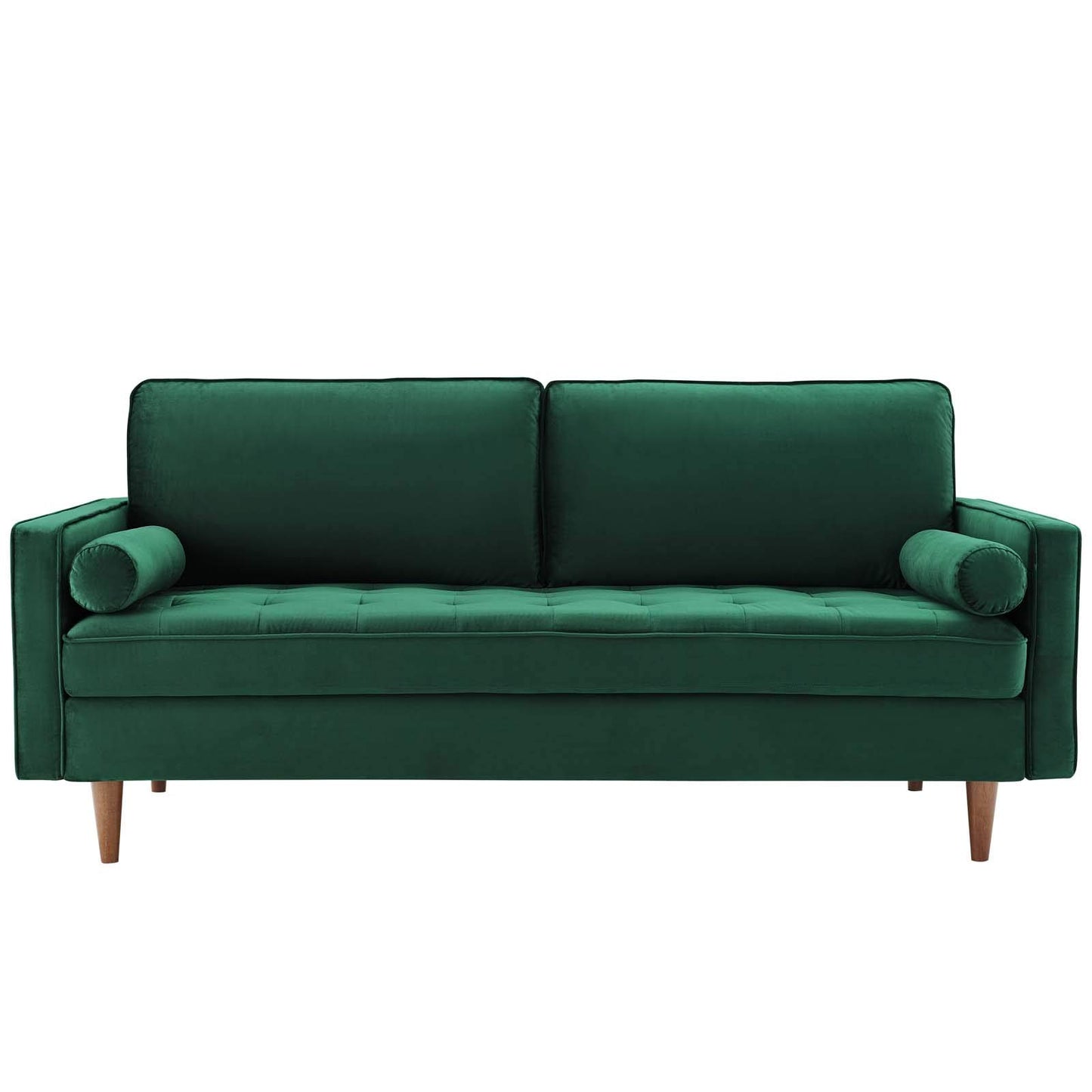 Modway EEI-3764-GRN Valour Performance Velvet Sofa, Green