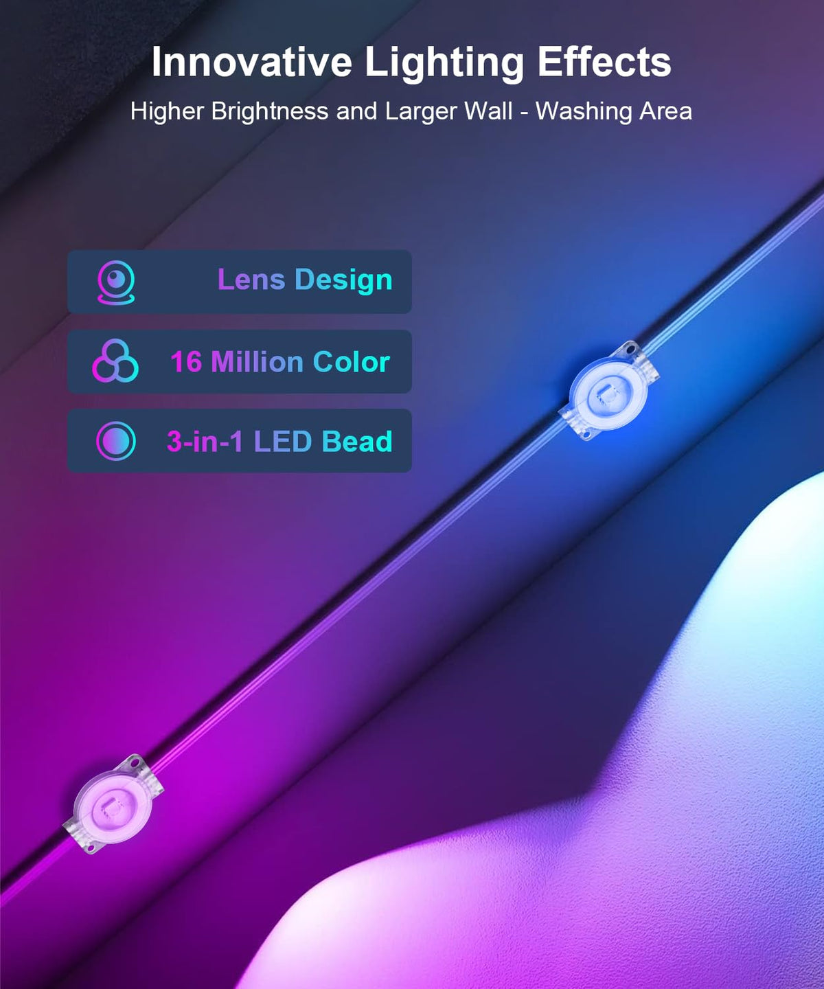 Nexillumi 300ft Permanent Outdoor Lights for House, 2025 New Smart RGB Christmas Lights Outdoor with APP Remote Control, IP67 Waterproof Eternity Eaves Lighting for Halloween Christmas Decorations