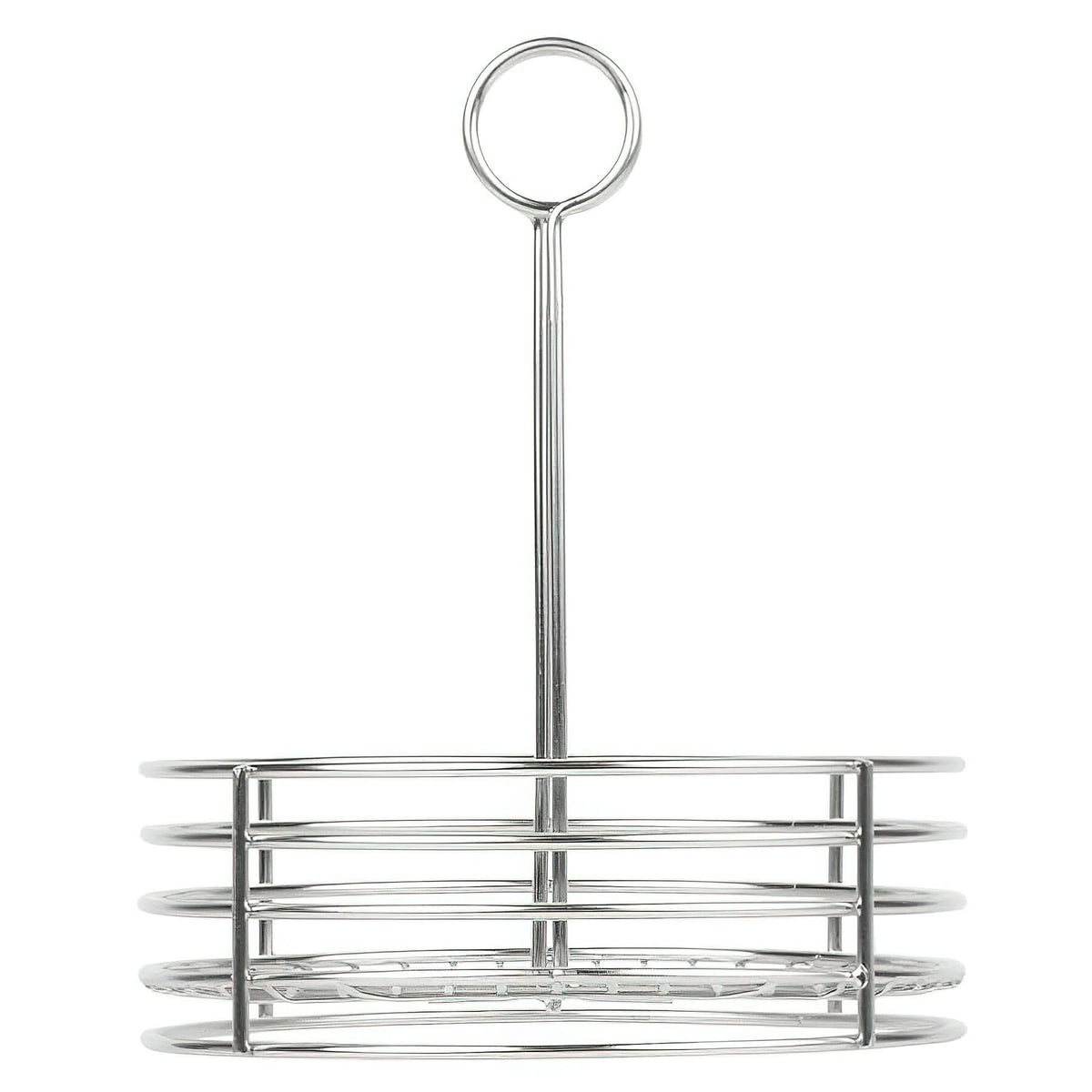 G.E.T. Stainless Steel Round Condiment Caddy - Table Caddies Collection, 7.5