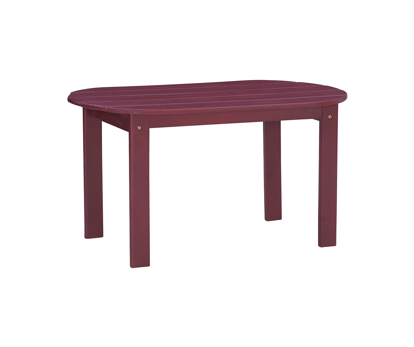 Linon Jayde Adirondack Coffee Table, Red, 21.06D x 38.39W x 3.94H in
