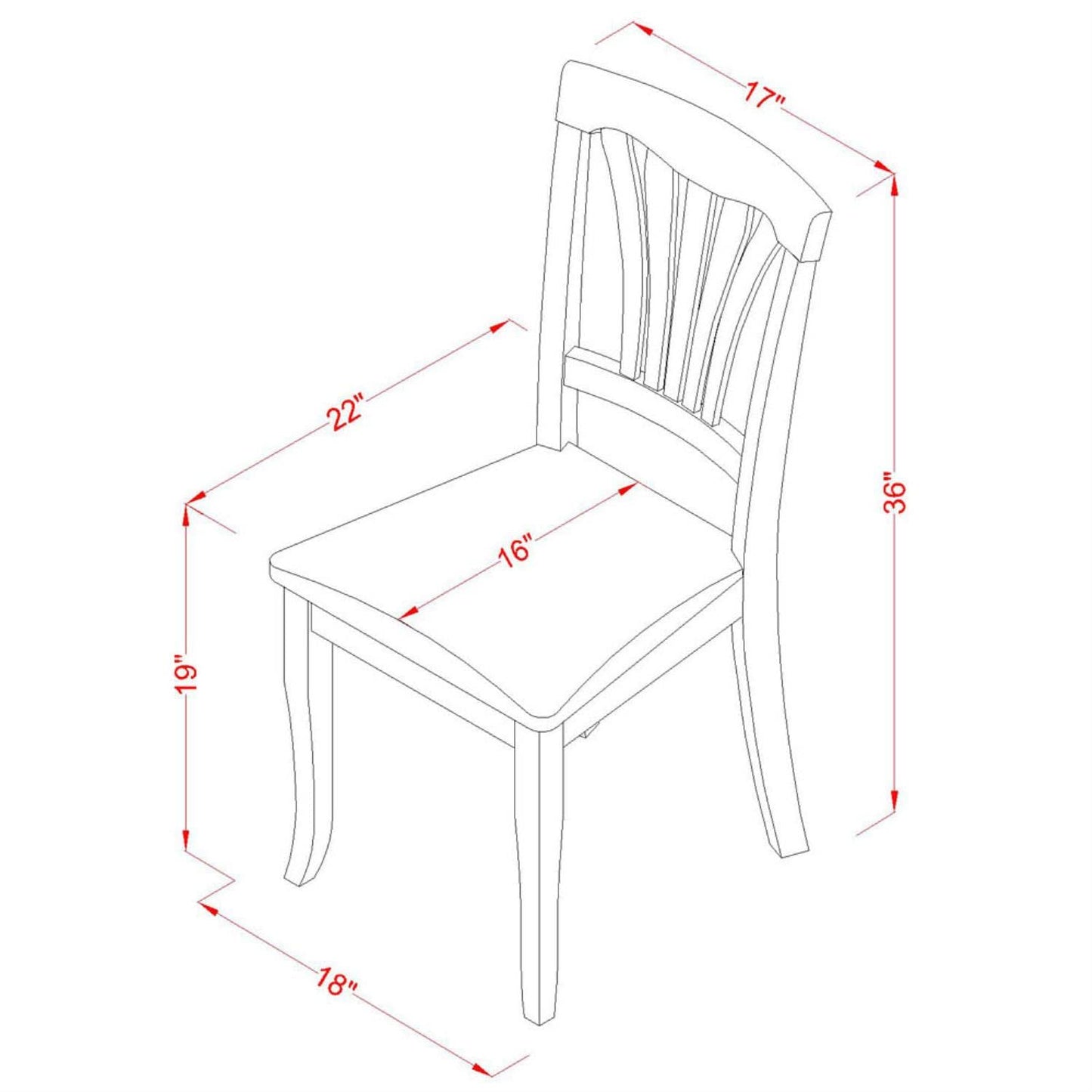East West Furniture Avon 36" Linen Dining Chairs in Saddle Brown (Set of 2)