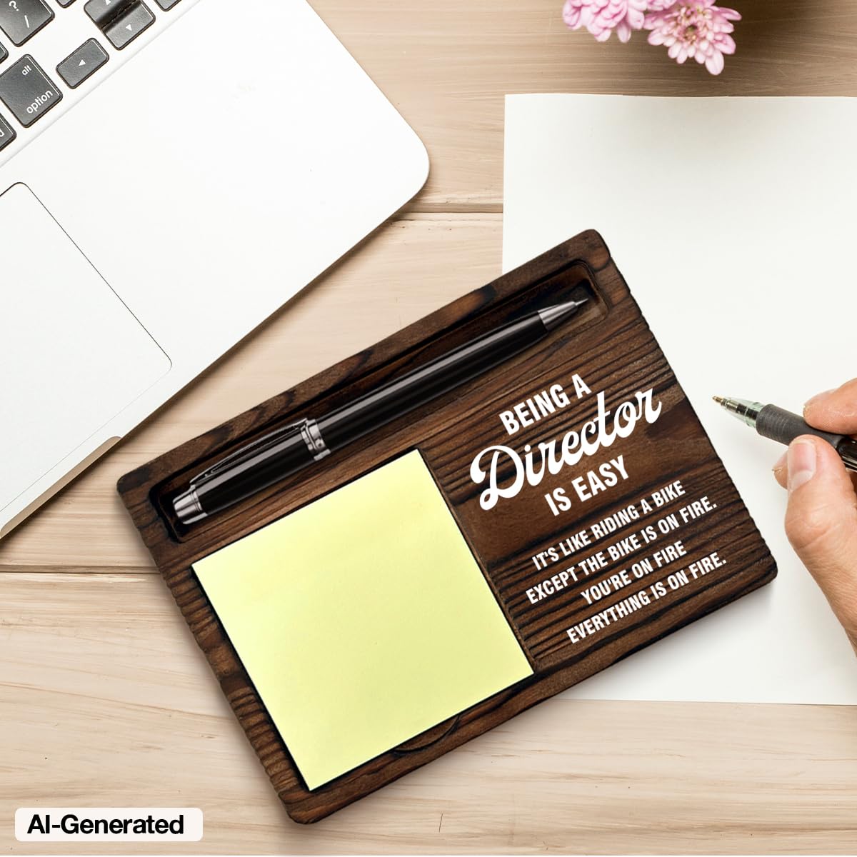 Funny Director Gifts for Women Men, Gifts for Directors Appreciation Thank You Birthday Christmas, Being a Director is Easy Sticky Note Holder Office Home Decor