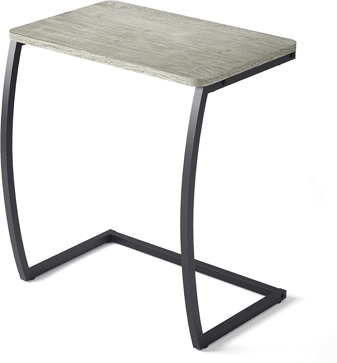 SRIWATANA Side Table, End Table, Vintage C-Shaped Couch Table