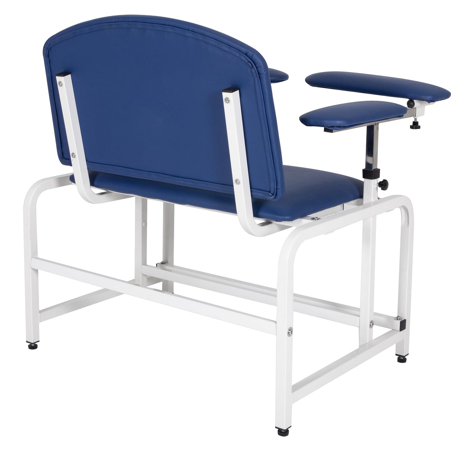COOLWAVE Extra Thick Padded Bariatric Phlebotomy Chair with Arms Blue