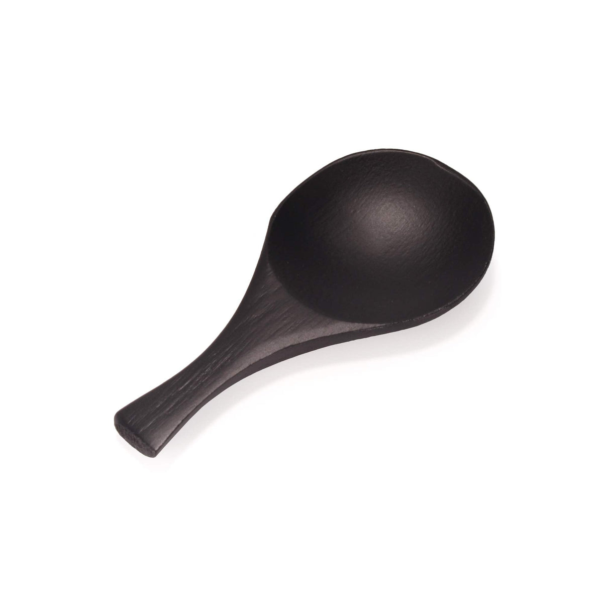 BambooMN - 3.5" Small Solid Bamboo Round Scoop - Black - 100pcs