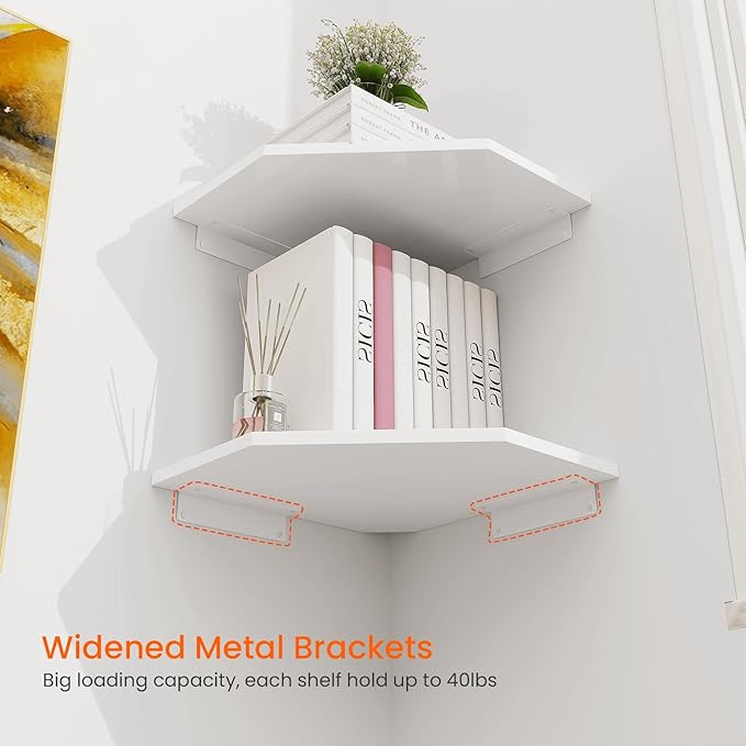 Homode Corner Wall Shelf, Corner Shelf Floating