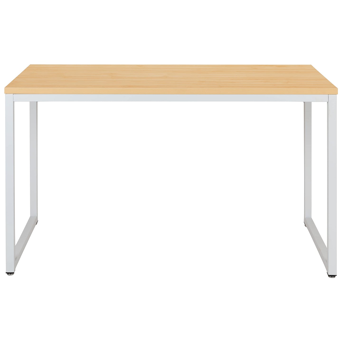 Flash Furniture Tiverton Industrial Modern Desk - Commercial Grade Office Computer Desk and Home Office Desk - 47" Long (Maple/White)