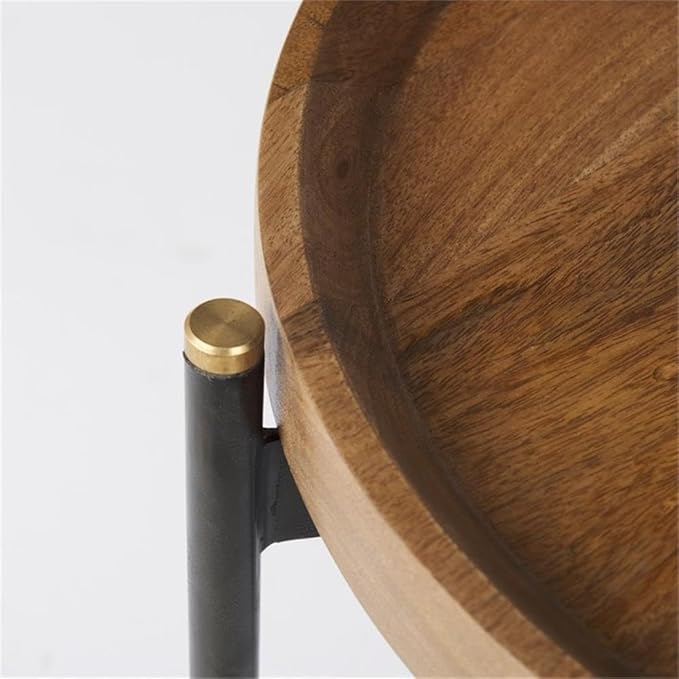 Pemberly Row Nesting Side Tables, 22.5Lx22.5Wx20.8H, Mango Wood Tray Tops