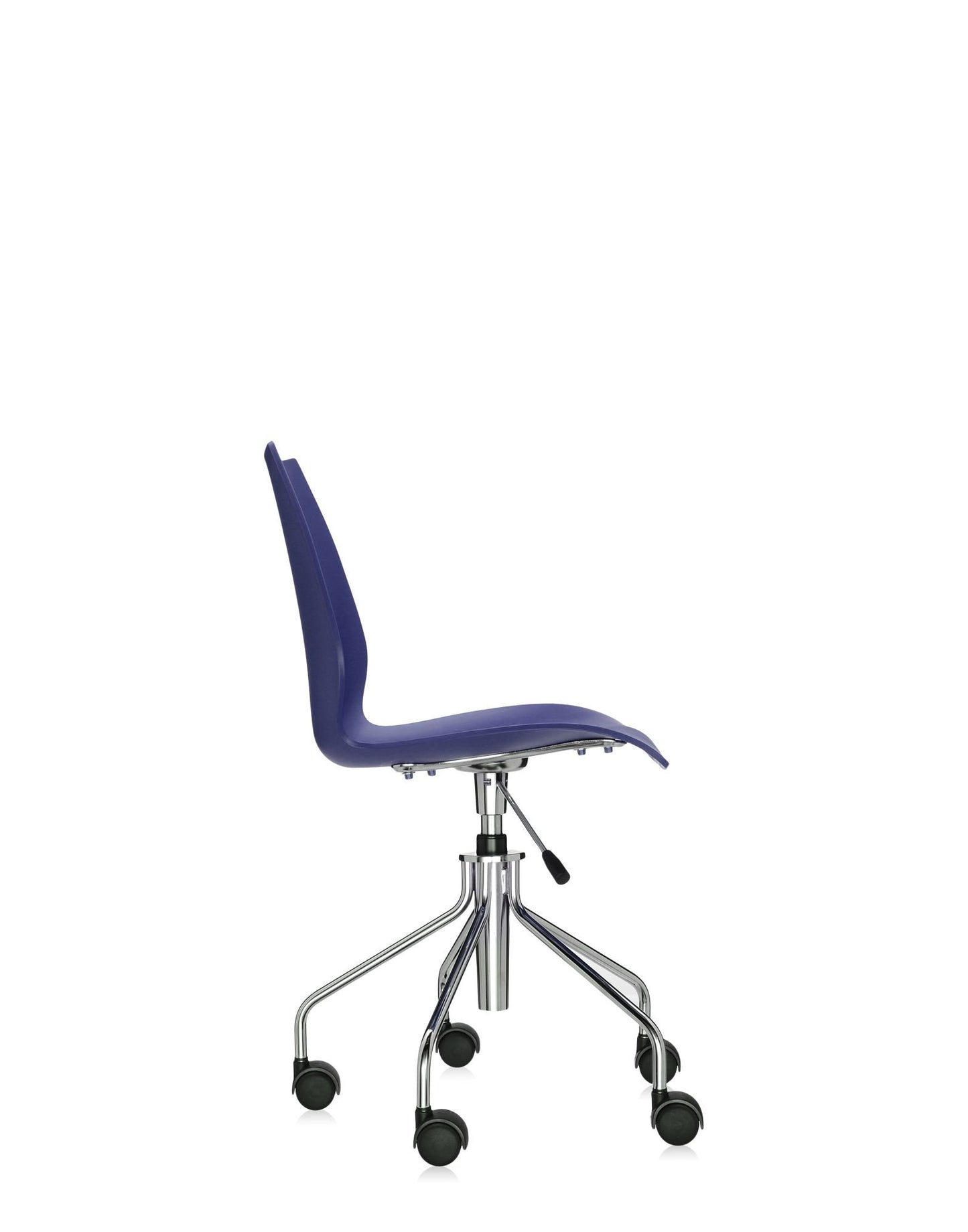 Kartell 2878/3M Maui Swivel Chair by Vico Magistretti, Pack of 1, Matte Navy Blue