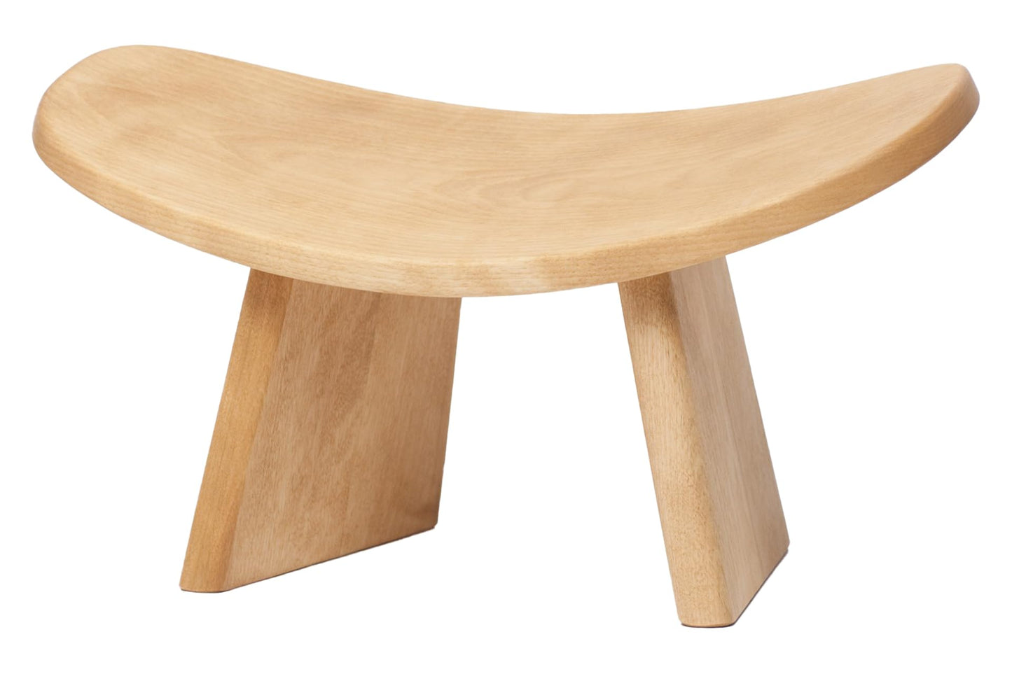 BLUECONY Meditation Bench IKUKO Original, Portable Version with Bag, Locally Handmade Yoga Exercise Wooden Kneeling Ergonomic Seiza Seat - Natural, Low Height (6" or 16 cm)