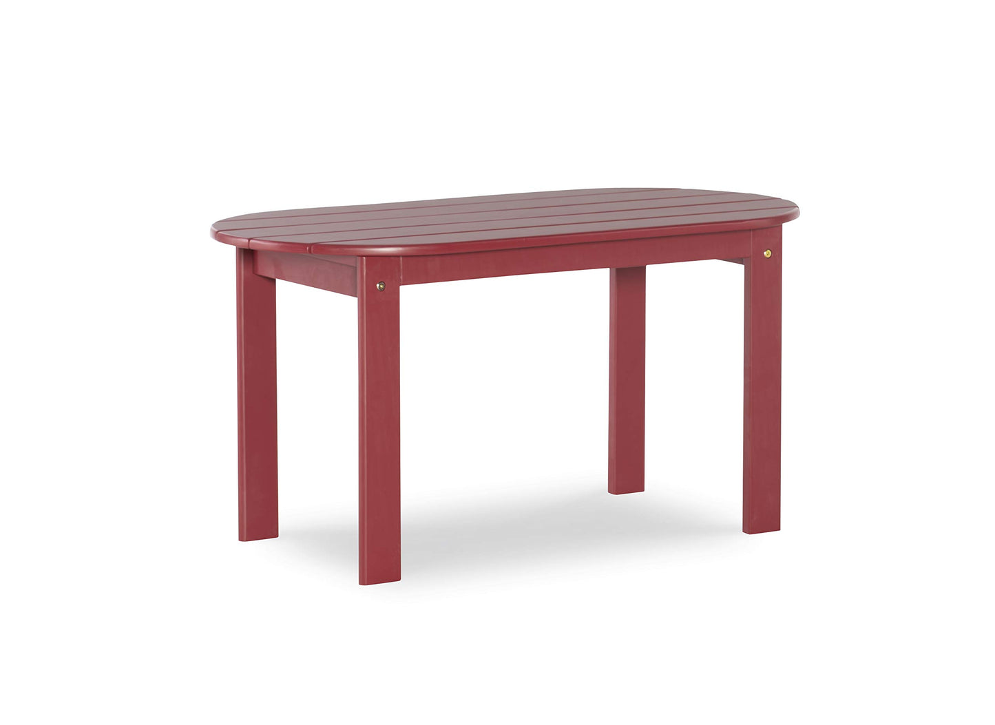 Linon Jayde Adirondack Coffee Table, Red, 21.06D x 38.39W x 3.94H in