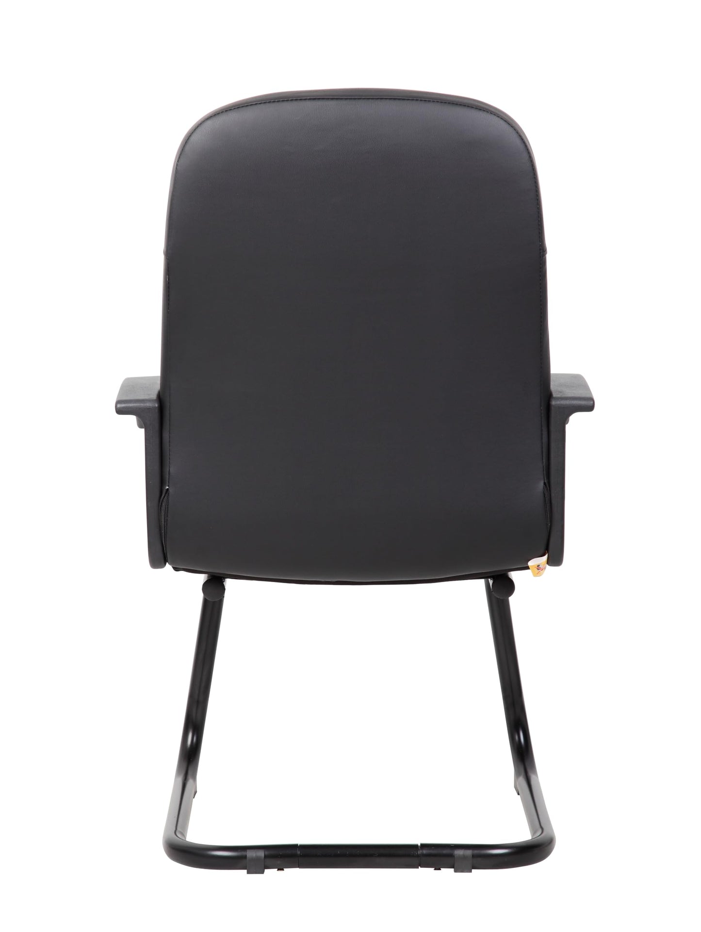 Boss Office Products Executive LeatherPlus Budget Guest Chair in Black, 250 (B8109)