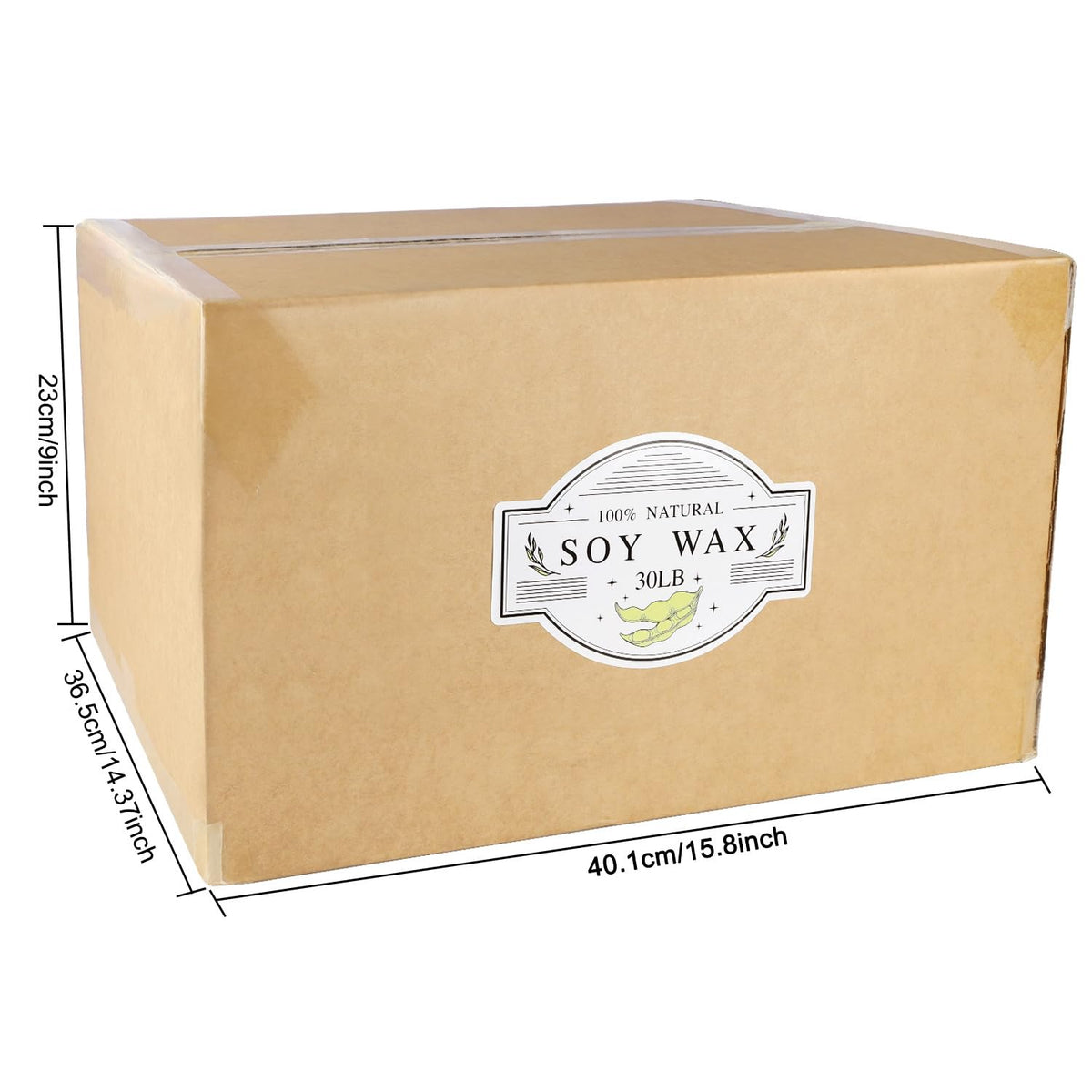 Wfmolcand Soy Wax for Candle Making - 30 LB Natural Soy Wax Candle Wax for DIY Candle Making Supplies…