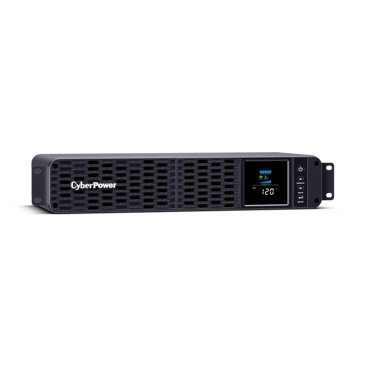 CyberPower CP1500PFCRM2U PFC Sinewave UPS Battery Backup and Surge Protector, 1500VA/1000W, 8 Outlets, AVR, Short Depth 2U Rackmount, UL Certified