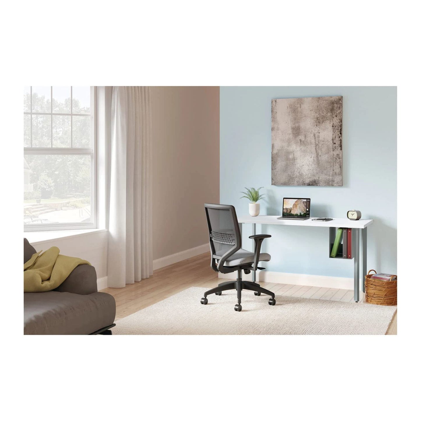 HON coze Writing Desk worksurface, Rectangular, 54" x 24", Designer White