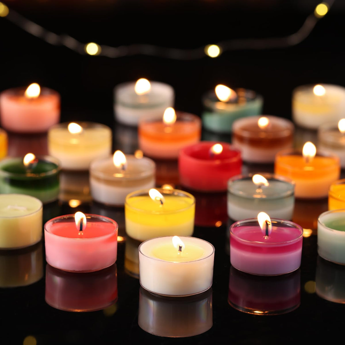 Scented Tea Lights Candles, Gardenia Moonlight, 16 Pack – White Scented Tealight Candles– 100% Palm Wax – 6 Hour Burn Time Aromatherapy Tea Light Votive Candle for Dinner, Bedroom, Spa, Wedding Decor