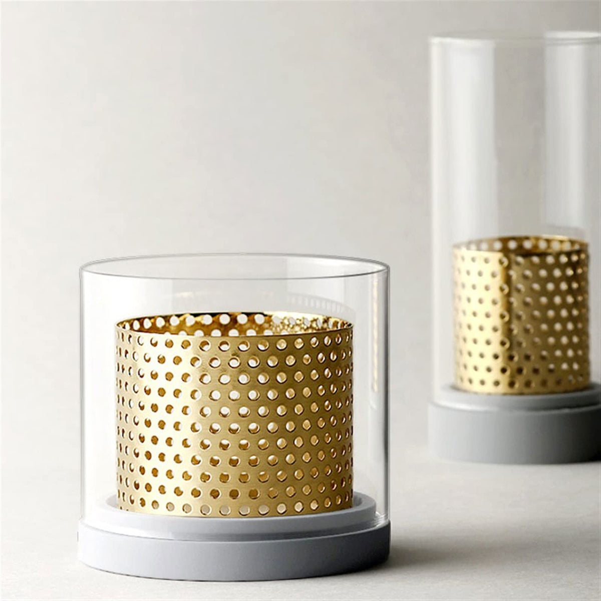 Candlestick Holders Aromatherapy Candlestick Table Center Decorative Glass Candle Holder High Temperature Resistant Candle Holders (Size : B)