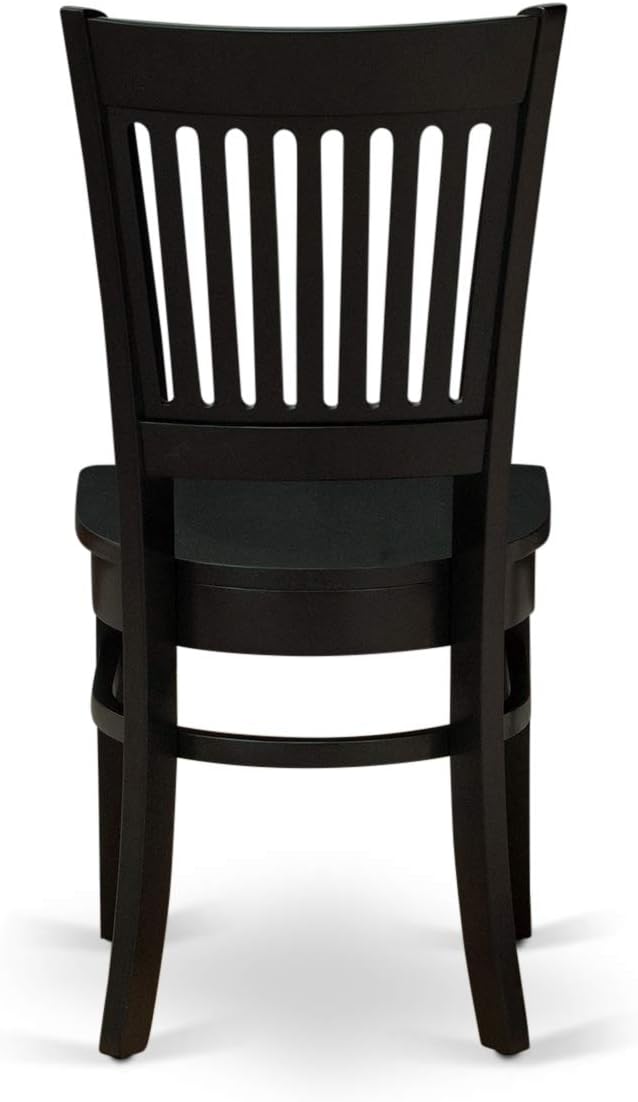 East West Furniture ANVA5-BLK-W 5 Piece Modern Dining Table Set Includes a