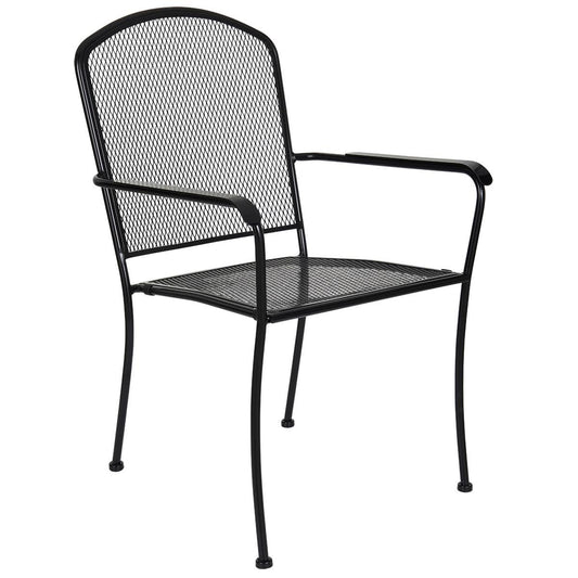 FSE Mesh Wrought Iron Patio Chair
