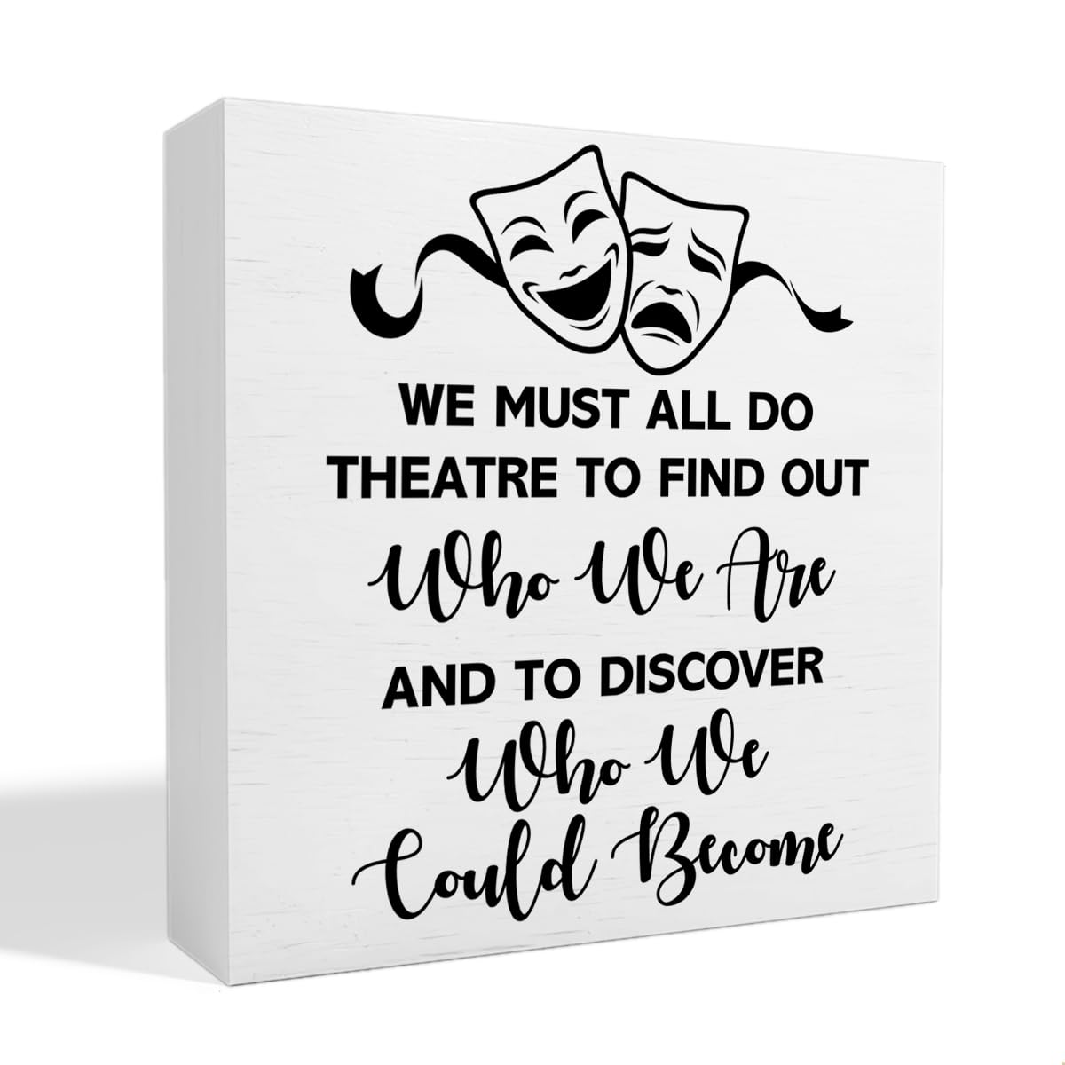 Theater Gifts Musical Theatre Gifts for Theater Lover Actor Actress Director Performers Home Office Room Desk Decor Wooden Box Sign