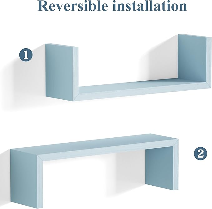 SRIWATANA Floating Shelves for Wall, Wall Shelves for Bathroom, Living Room